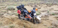 New Mexico prairie dog hole traps a KTM