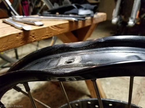 bent mtb rim